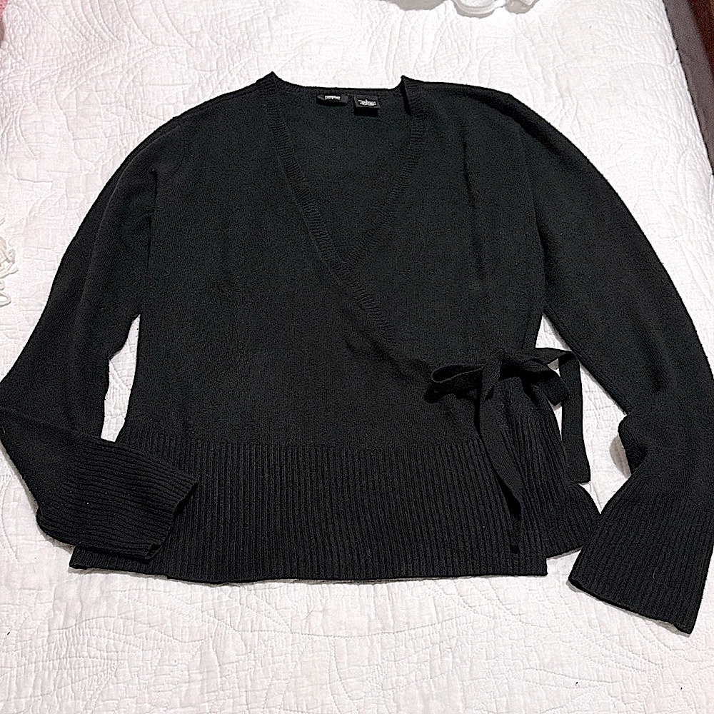 Mossimo Supply Co. Black V-Neck Sweater